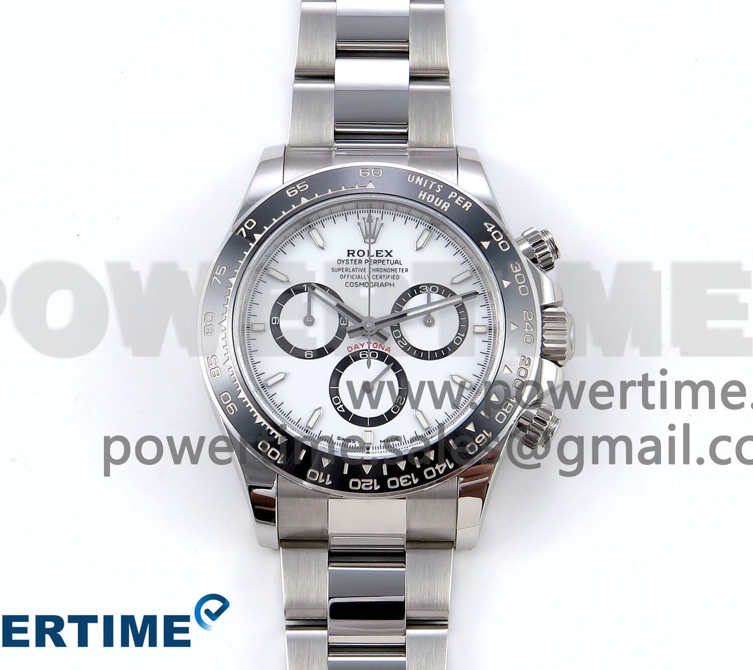 Daytona 126500 VSF 1:1 Best Edition 904L Steel White Dial on SS Braclet DD4131