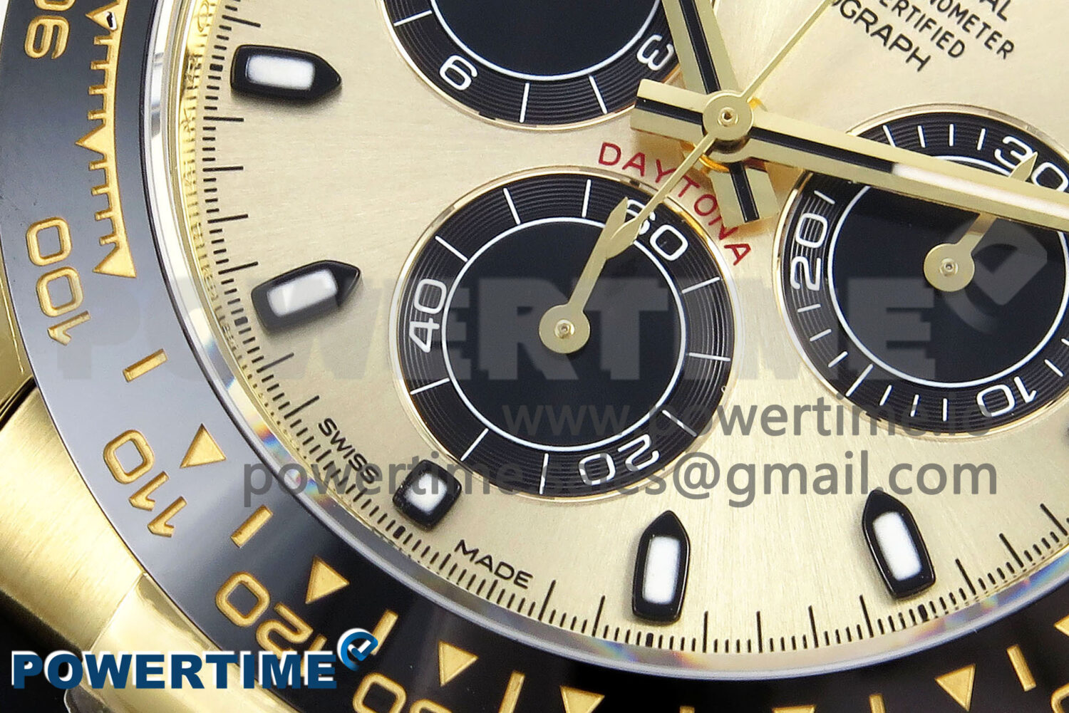 Daytona 116518 LN ZF 1:1 Best Edition YG/Black Dial on Oysterflex Strap SH4130 (Gain Weight) - Image 5