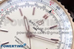 Navitimer Automatic 41mm RG TF 1:1 Best Edition White Dial on Brown Leather Strap A2824 - Image 4
