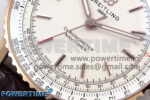 Navitimer Automatic 41mm RG TF 1:1 Best Edition White Dial on Brown Leather Strap A2824 - Image 5