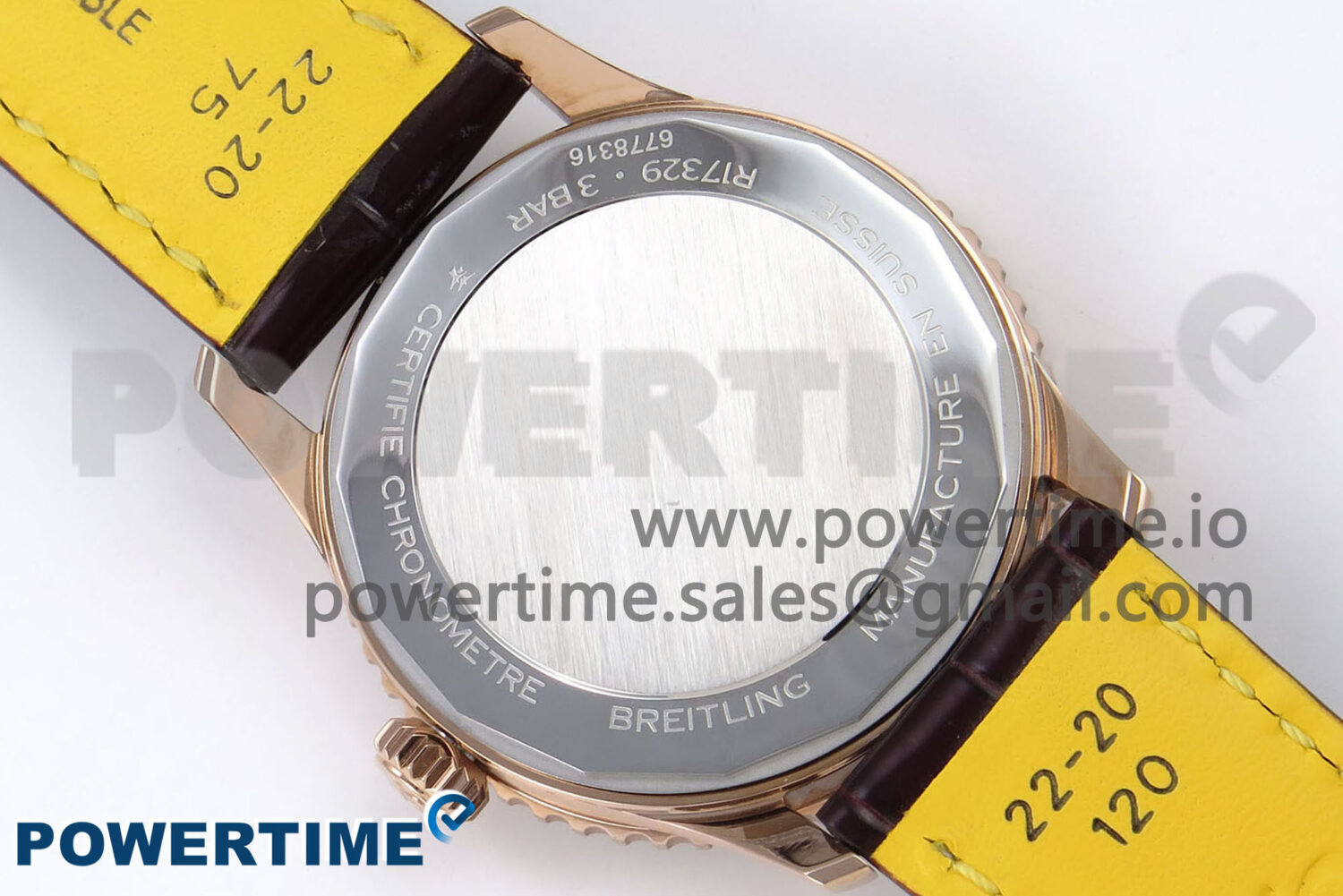 Navitimer Automatic 41mm RG TF 1:1 Best Edition White Dial on Brown Leather Strap A2824 - Image 8