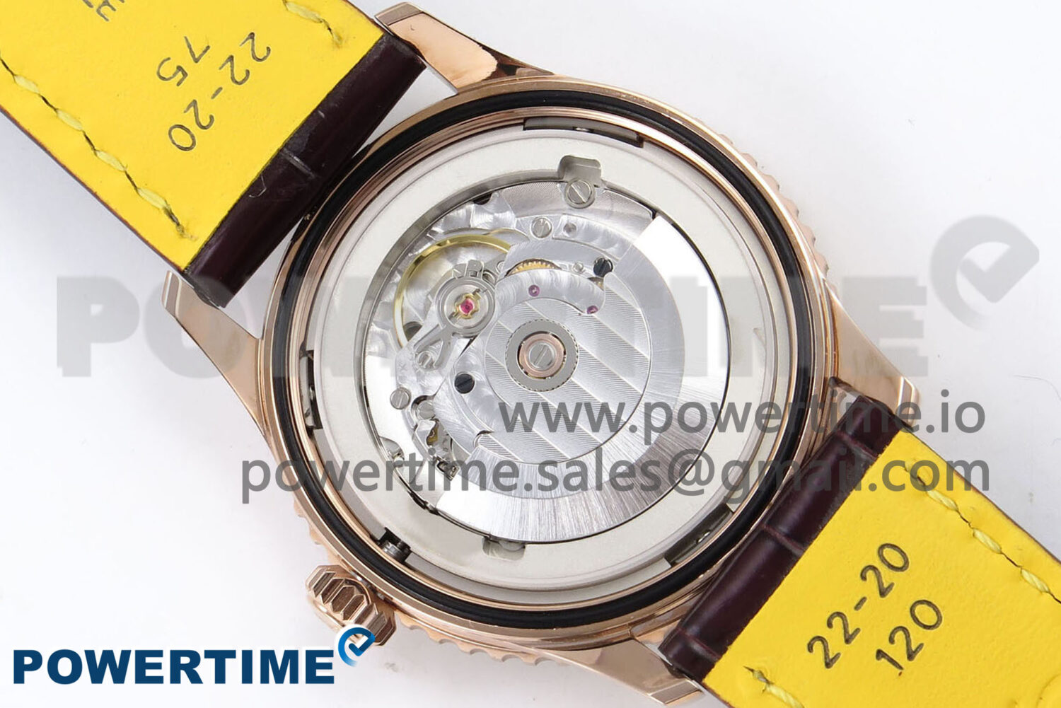 Navitimer Automatic 41mm RG TF 1:1 Best Edition White Dial on Brown Leather Strap A2824 - Image 9