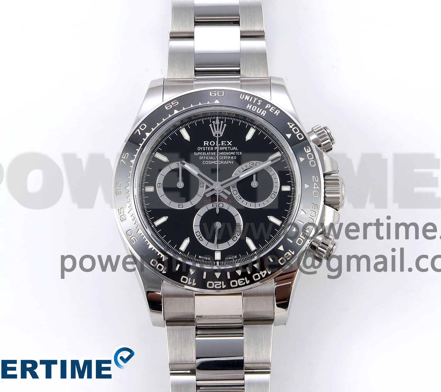 Daytona 126500 VSF 1:1 Best Edition 904L Steel Black Dial on SS Braclet DD4131