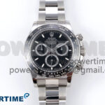 Daytona 126500 VSF 1:1 Best Edition 904L Steel Black Dial on SS Braclet DD4131