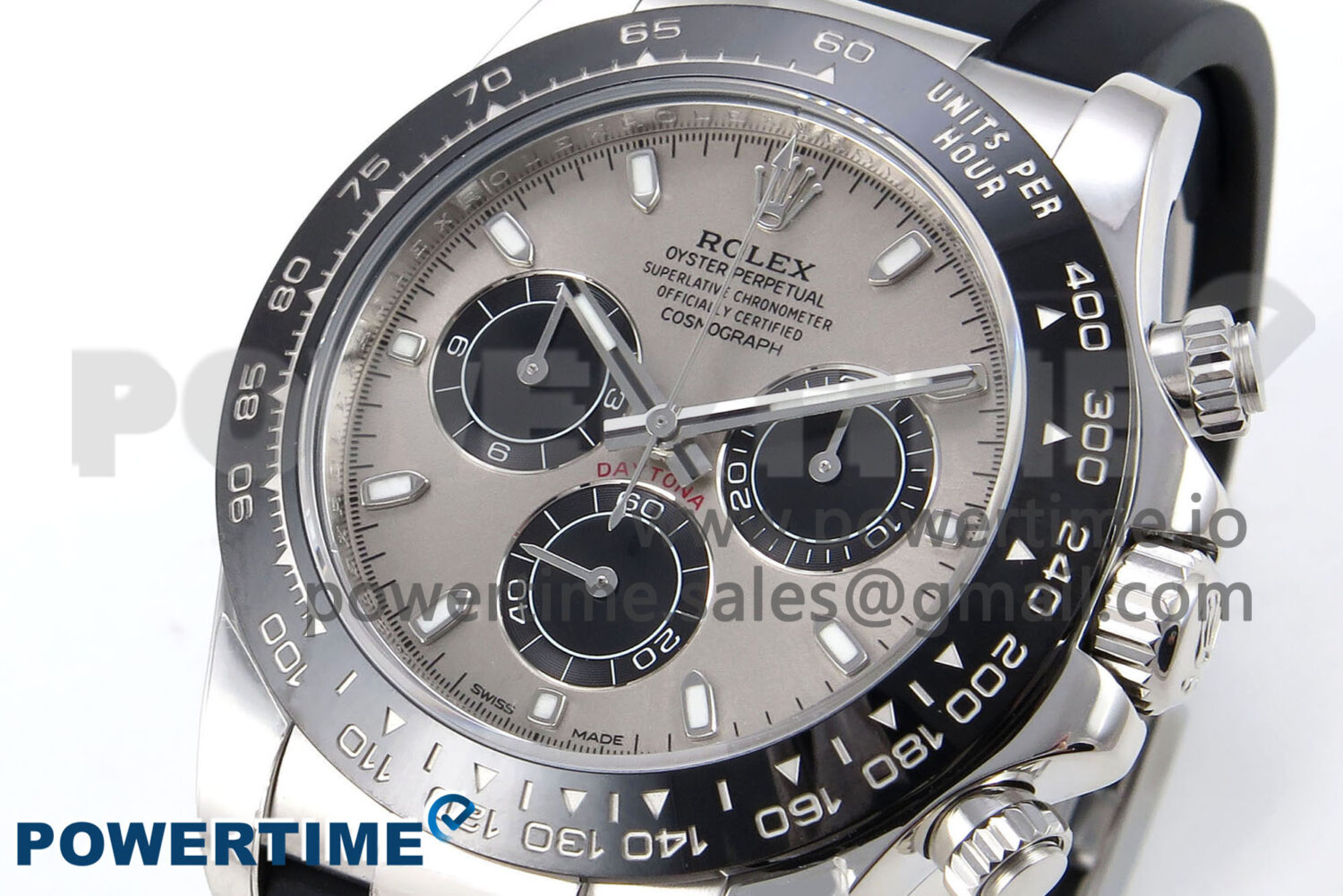 Daytona 116519 LN ZF 1:1 Best Edition Gray Dial on Oysterflex Strap SH4130 (Gain Weight) - Image 2