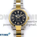 Explorer 124273 36mm 904L Steel VSF 1:1 Best Edition Black Dial on SS/YG Bracelet VS3230