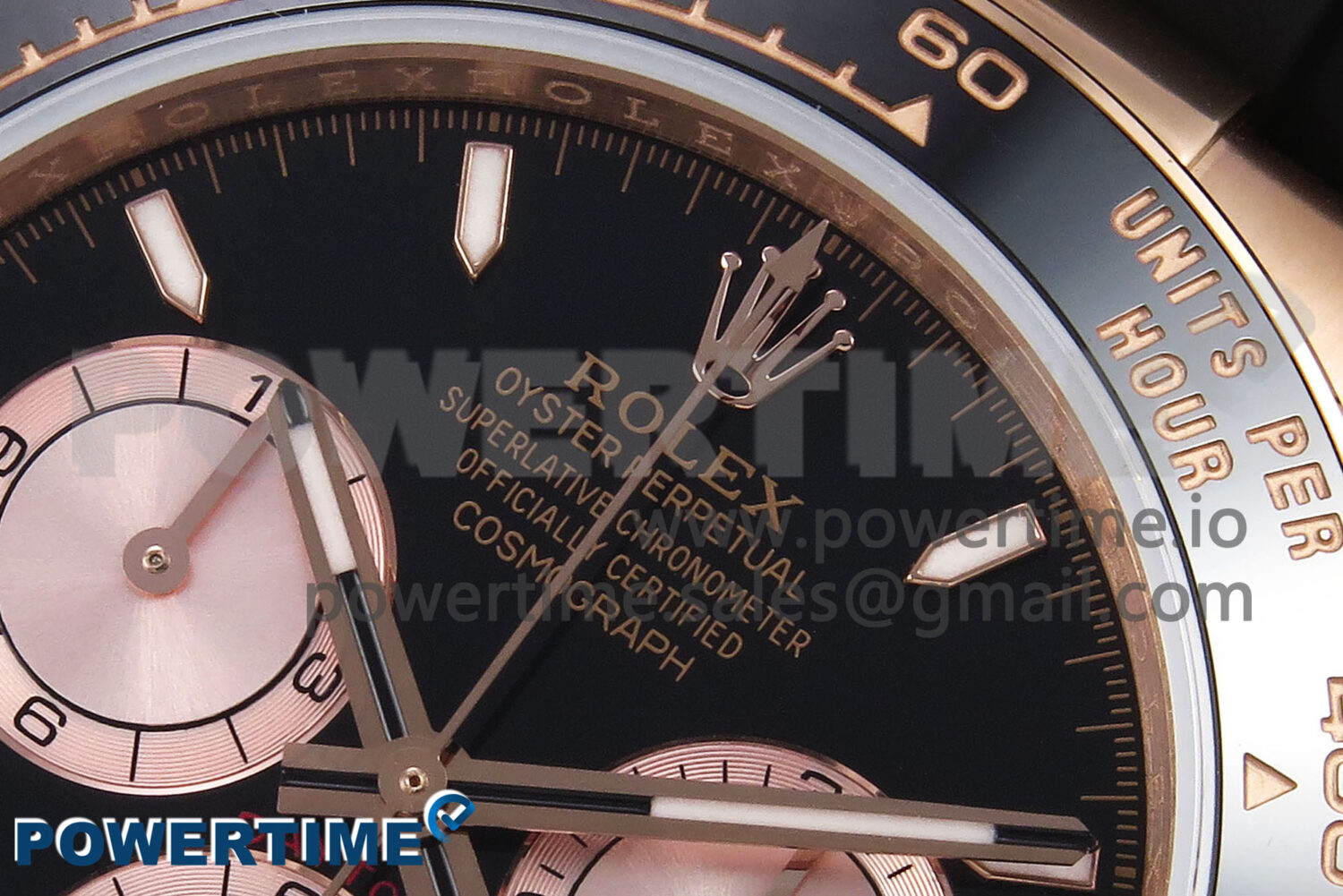 Daytona 126515 QF 1:1 Best Edition Black/RG Dial on Oysterflex Strap SH4131 V6 (Weighted) - Image 4