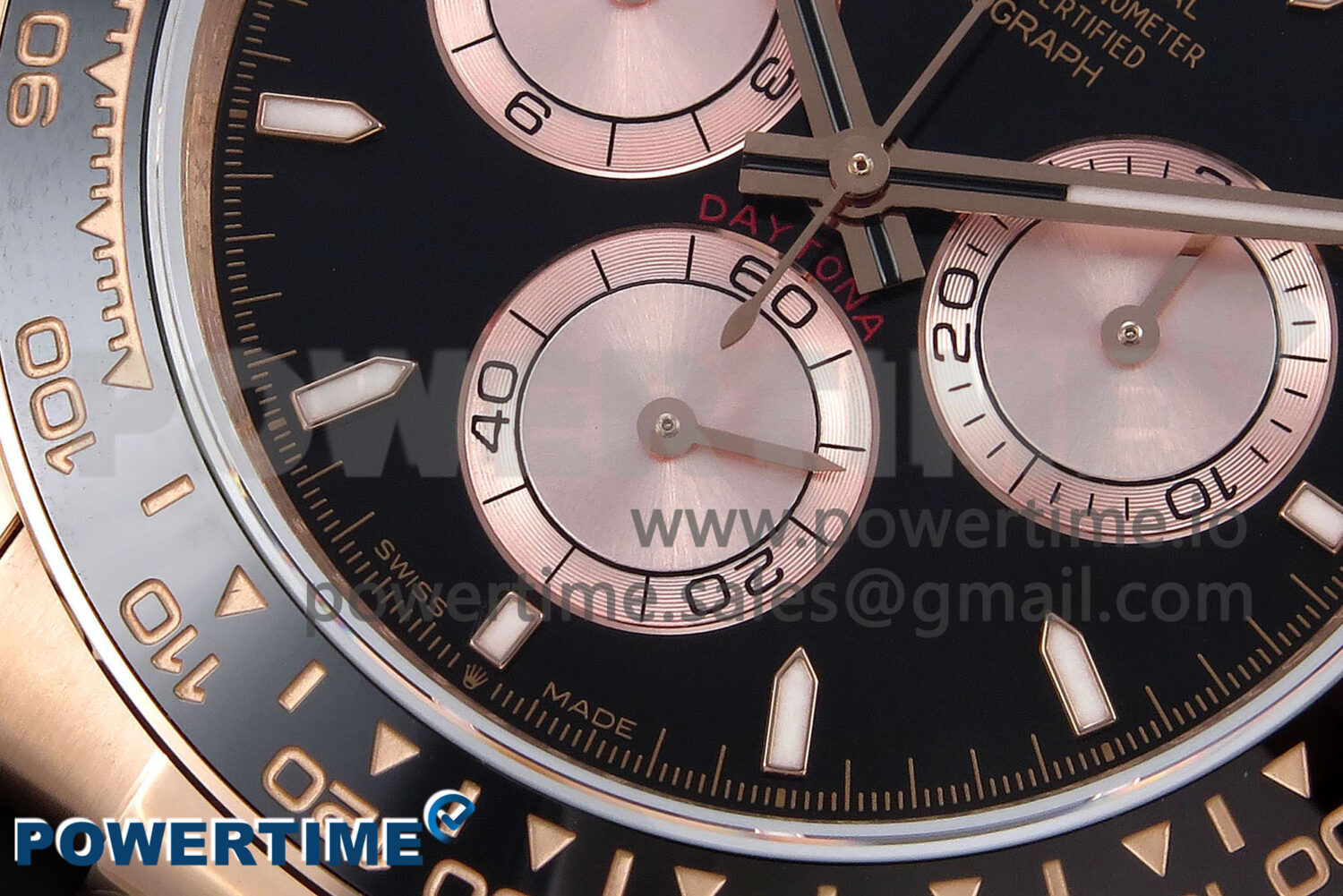 Daytona 126515 QF 1:1 Best Edition Black/RG Dial on Oysterflex Strap SH4131 V6 (Weighted) - Image 5