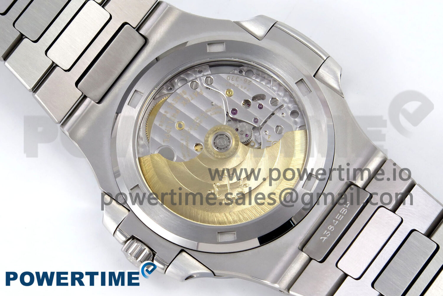 Nautilus 5711/1A 3KF 1:1 Best Edition Diamonds Bezel Green Textured Dial on SS Bracelet A324 Super Clone V2 - Image 8