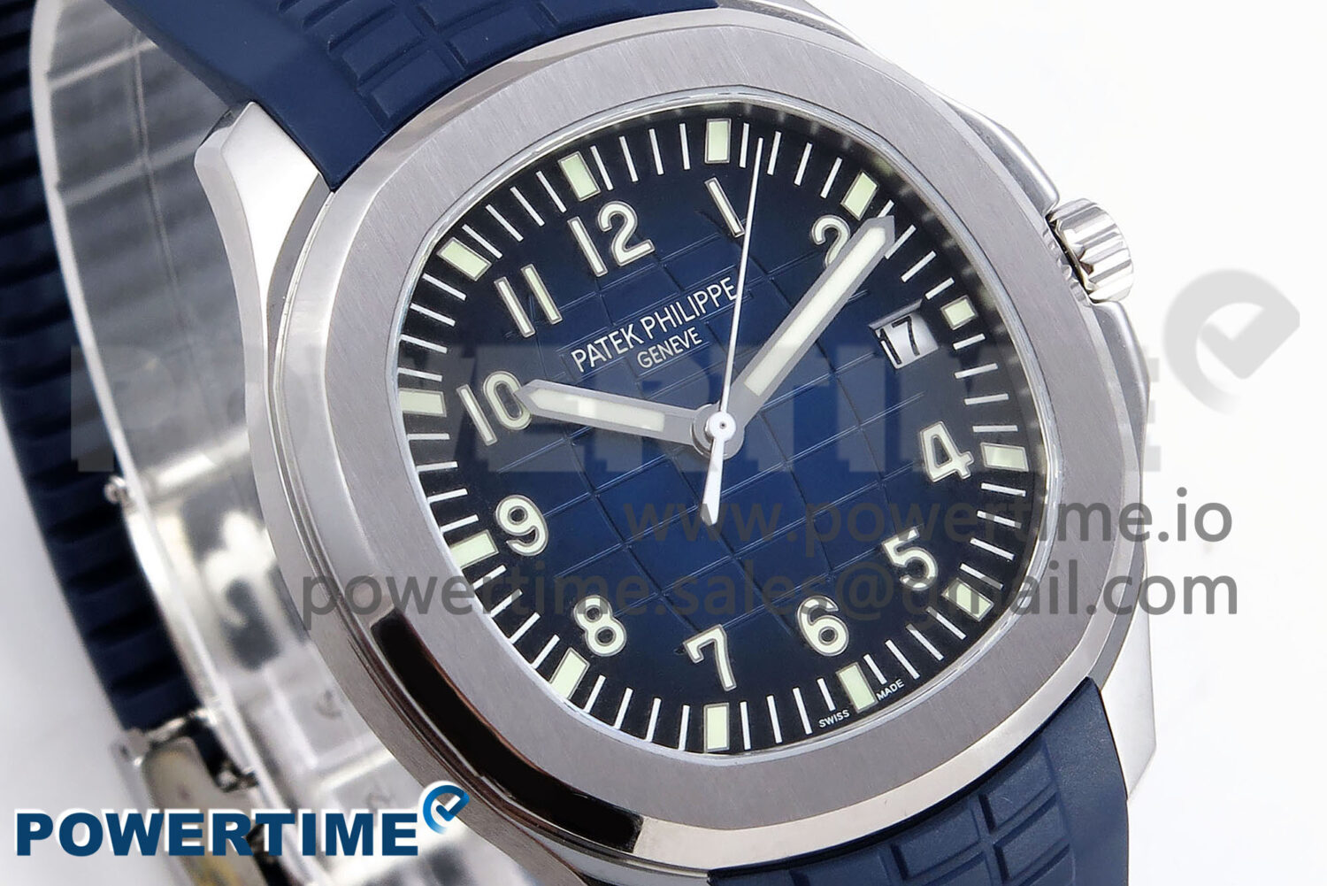 Aquanaut 5168G SS ZF 1:1 Best Edition Blue Dial on Blue Rubber Strap 330CS V2 - Image 3
