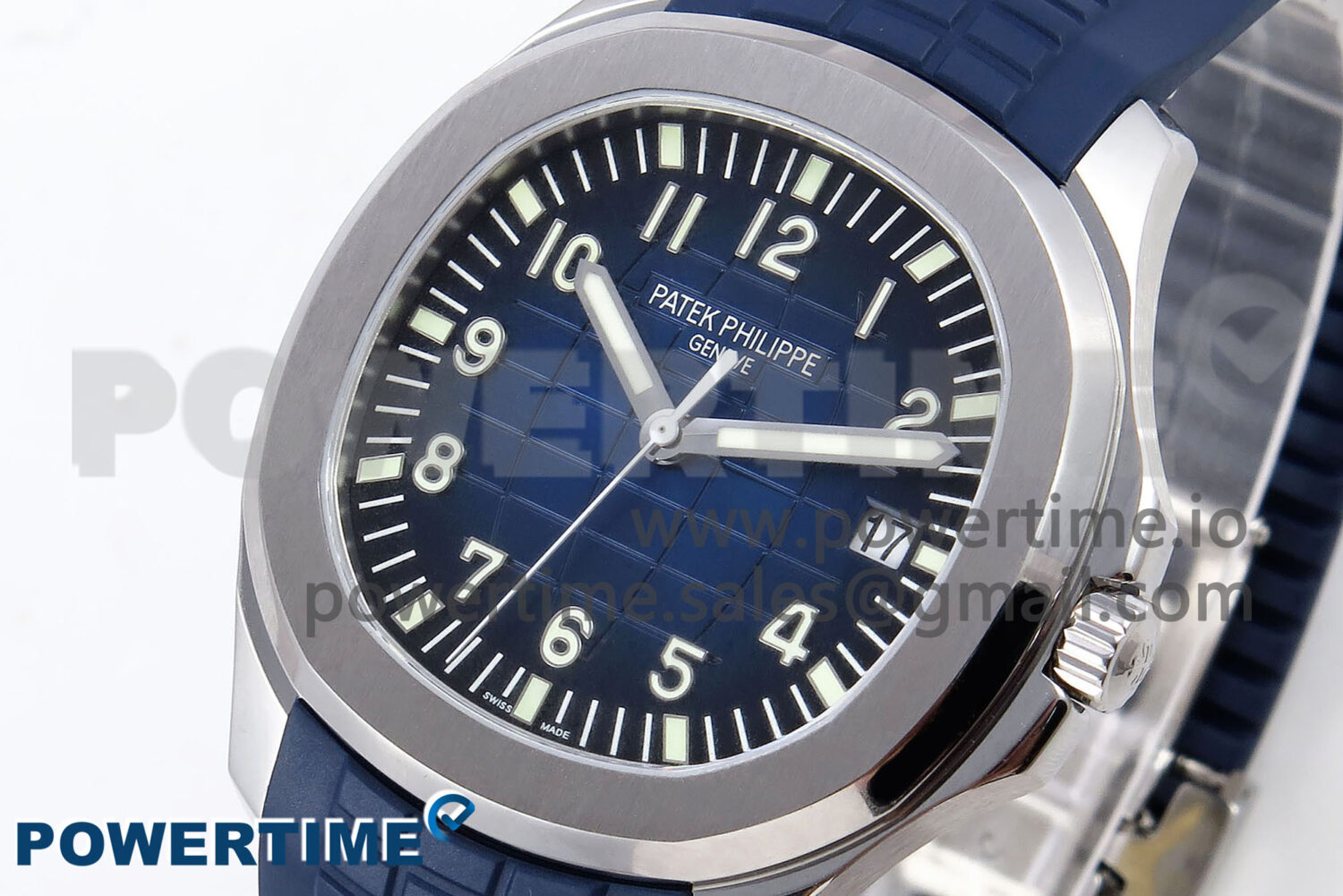 Aquanaut 5168G SS ZF 1:1 Best Edition Blue Dial on Blue Rubber Strap 330CS V2 - Image 2