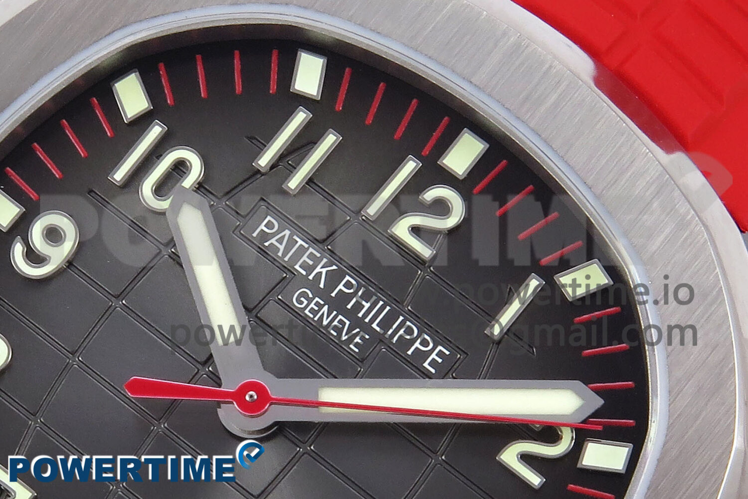 Aquanaut 5167A SS ZF 1:1 Best Edition Gray Dial on Red Rubber Strap 330CS V2 - Image 4