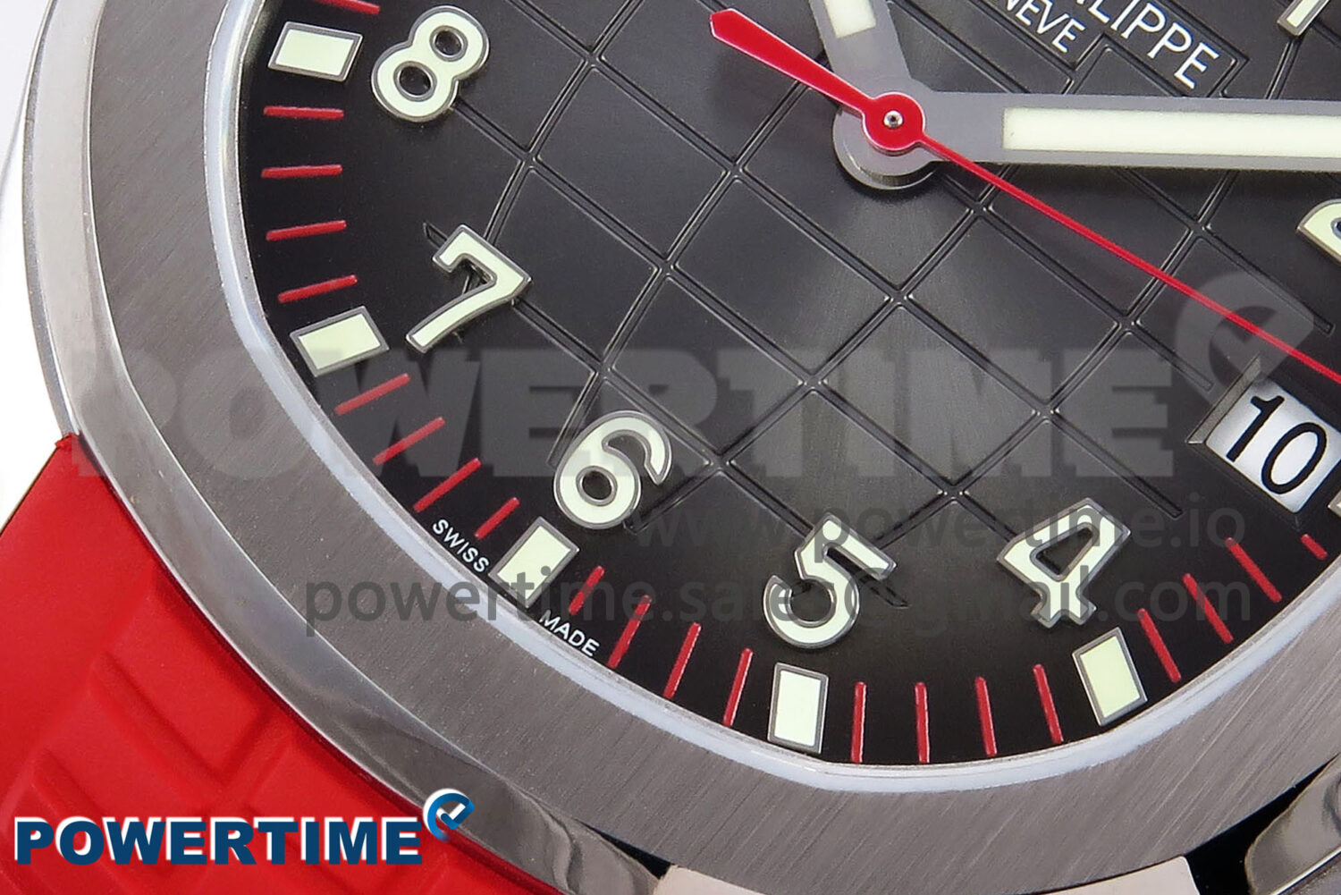Aquanaut 5167A SS ZF 1:1 Best Edition Gray Dial on Red Rubber Strap 330CS V2 - Image 5