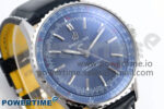 Navitimer Automatic 41mm SS TF 1:1 Best Edition Blue Dial on Black Leather Strap A2824 - Image 3