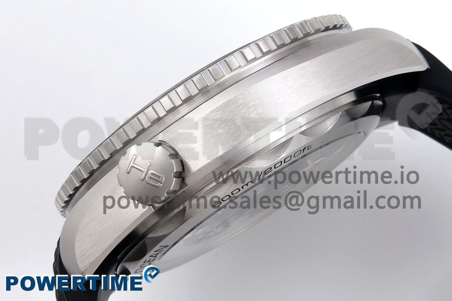 Planet Ocean 43.5mm SS VSF 1:1 Best Edition Gray Bezel Gray Dial on Black Rubber Strap A8900 Super Clone - Image 7