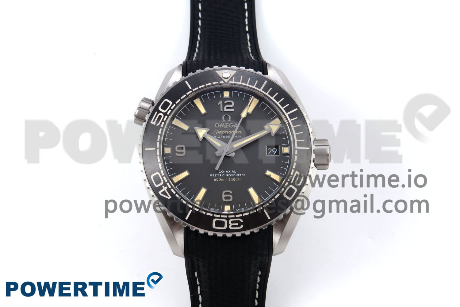 Planet Ocean 43.5mm SS VSF 1:1 Best Edition Gray Bezel Gray Dial on Black Rubber Strap A8900 Super Clone - Image 1