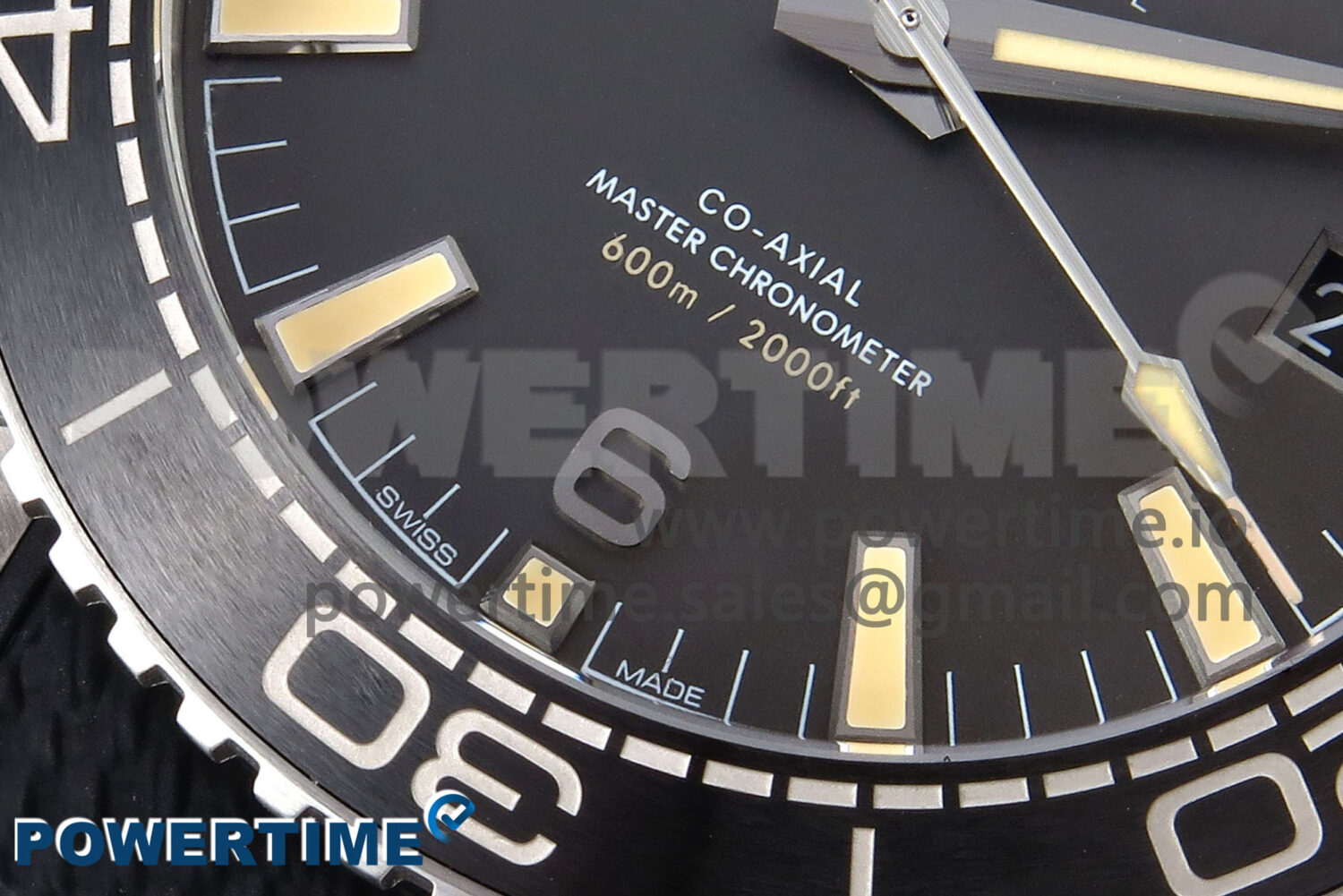 Planet Ocean 43.5mm SS VSF 1:1 Best Edition Gray Bezel Gray Dial on Black Rubber Strap A8900 Super Clone - Image 5