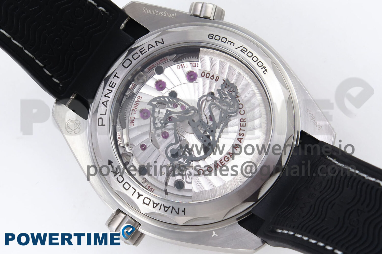 Planet Ocean 43.5mm SS VSF 1:1 Best Edition Gray Bezel Gray Dial on Black Rubber Strap A8900 Super Clone - Image 8