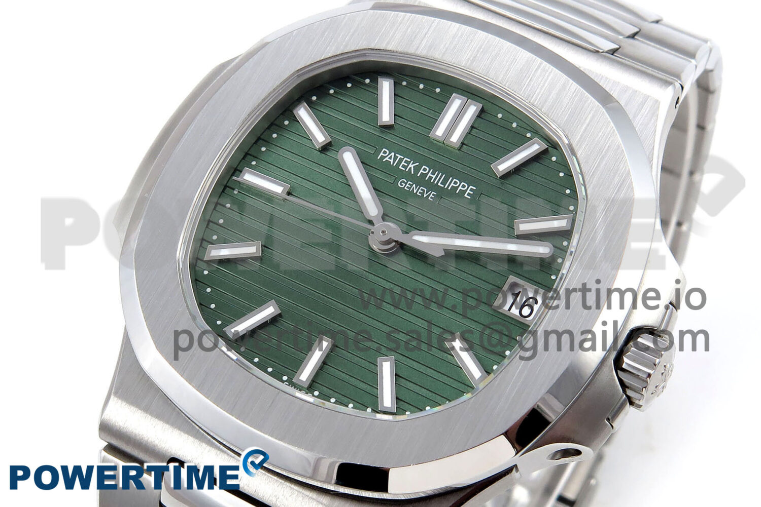 Nautilus 5711/1A 3KF 1:1 Best Edition Green Dial on SS Bracelet A324 Super Clone V2 - Image 3