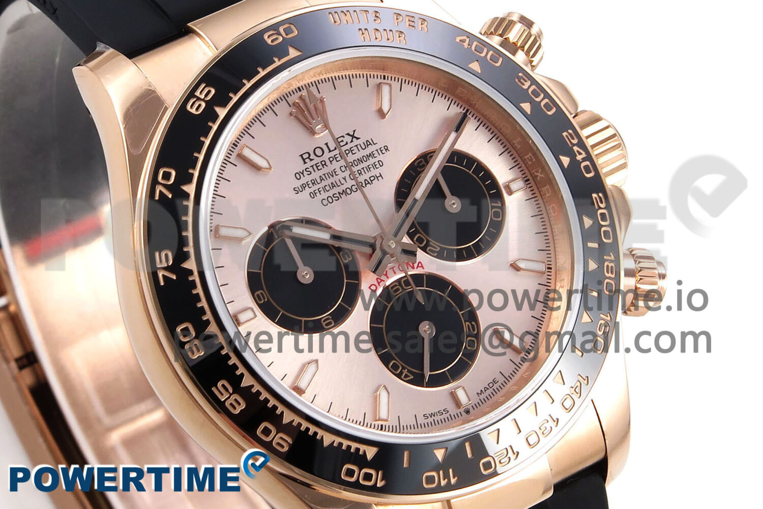 Daytona 126515 QF 1:1 Best Edition RG/Black Dial on Oysterflex Strap SH4131 V6 (Weighted) - Image 3