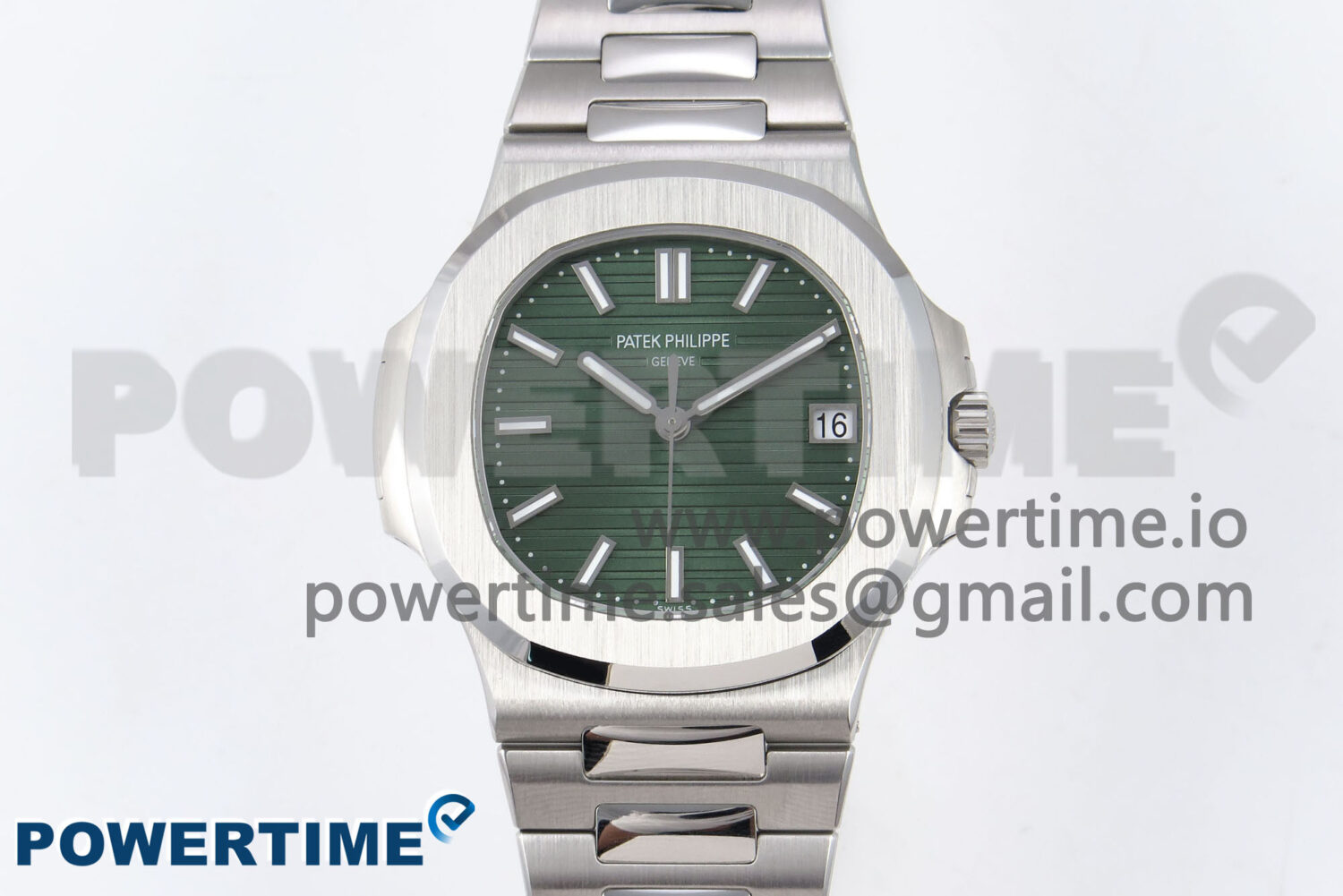 Nautilus 5711/1A 3KF 1:1 Best Edition Green Dial on SS Bracelet A324 Super Clone V2 - Image 1