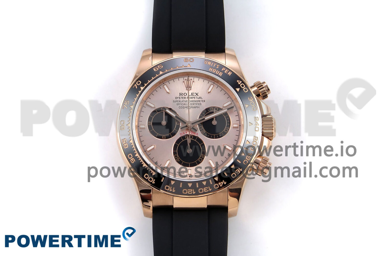 Daytona 126515 QF 1:1 Best Edition RG/Black Dial on Oysterflex Strap SH4131 V6 (Weighted) - Image 1
