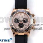 Daytona 126515 QF 1:1 Best Edition RG/Black Dial on Oysterflex Strap SH4131 V6 (Weighted)