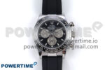 Daytona 126519 QF 1:1 Best Edition Black/Silver Dial on Oysterflex Strap SH4131 V6 (Weighted)