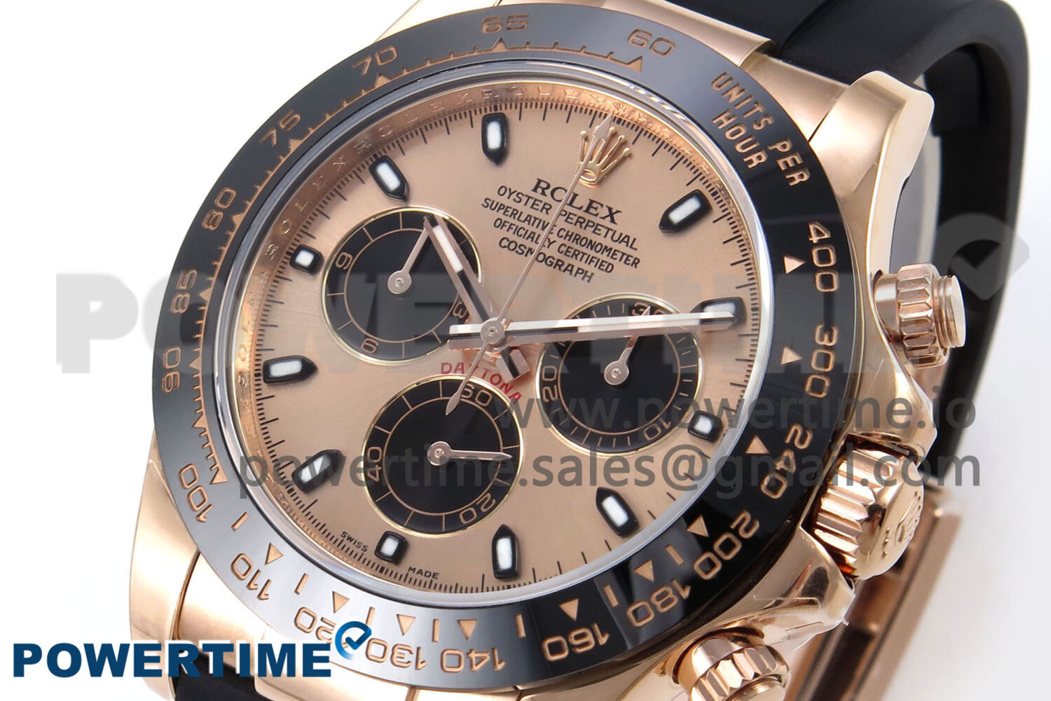 Daytona 116515 LN ZF 1:1 Best Edition RG/Black Dial on Oysterflex Strap SH4130 (Gain Weight) - Image 2