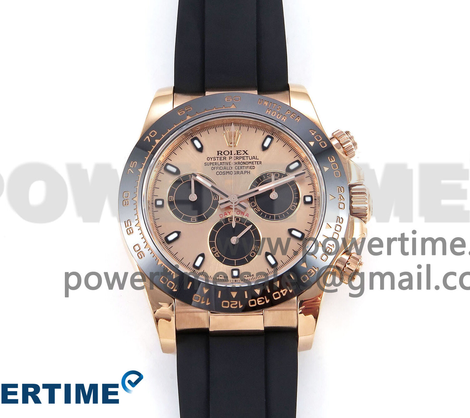 Daytona 116515 LN ZF 1:1 Best Edition RG/Black Dial on Oysterflex Strap SH4130 (Gain Weight)