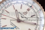 Navitimer Automatic 41mm SS/RG TF 1:1 Best Edition White Dial on Brown Leather Strap A2824 - Image 4