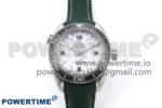 Planet Ocean 43.5mm SS VSF 1:1 Best Edition Green Bezel White Dial on Green Rubber Strap A8900 Super Clone
