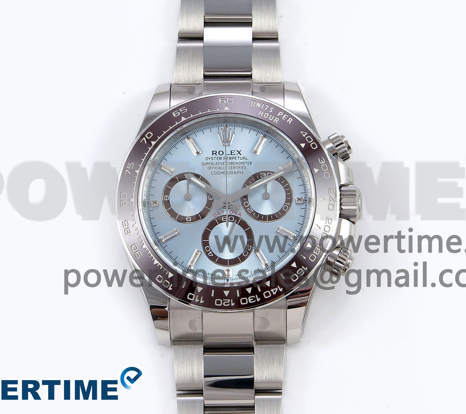 Daytona 126506 APSF 1:1 Best Edition Ice Blue Dial Crystal Marker on SS Braclet SH4131