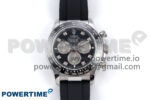 Daytona 126519 QF 1:1 Best Edition Black/Silver Diamonds Dial on Oysterflex Strap SH4131 V6 (Weighted)