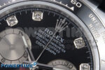 Daytona 126519 QF 1:1 Best Edition Black/Silver Diamonds Dial on Oysterflex Strap SH4131 V6 (Weighted) - Image 4