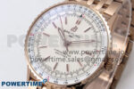 Navitimer Automatic 41mm RG TF 1:1 Best Edition White Dial on RG Bracelet A2824 - Image 2