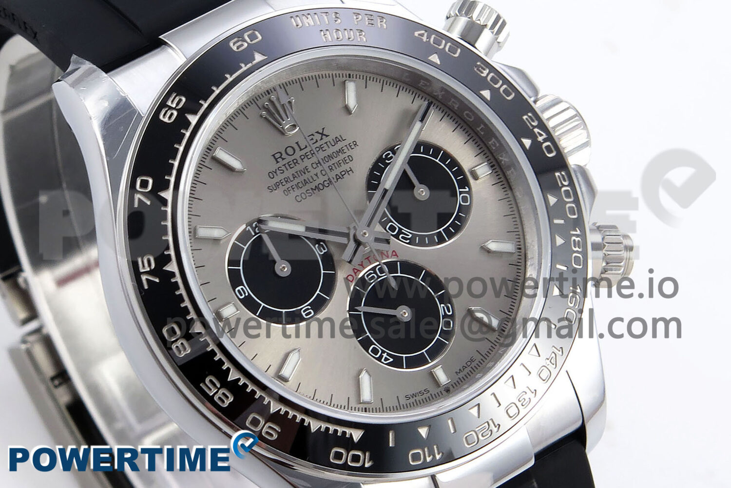 Daytona 126519 QF 1:1 Best Edition Gray/Black Dial on Oysterflex Strap SH4131 V6 (Weighted) - Image 3