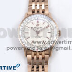 Navitimer Automatic 41mm RG TF 1:1 Best Edition White Dial on RG Bracelet A2824