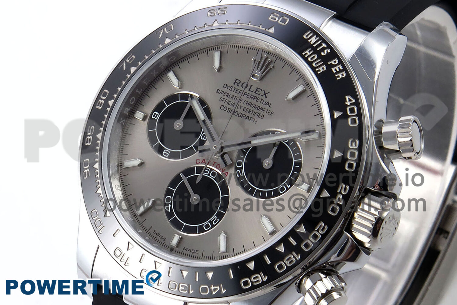 Daytona 126519 QF 1:1 Best Edition Gray/Black Dial on Oysterflex Strap SH4131 V6 (Weighted) - Image 2