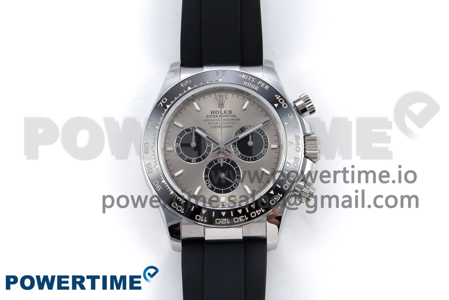 Daytona 126519 QF 1:1 Best Edition Gray/Black Dial on Oysterflex Strap SH4131 V6 (Weighted) - Image 1