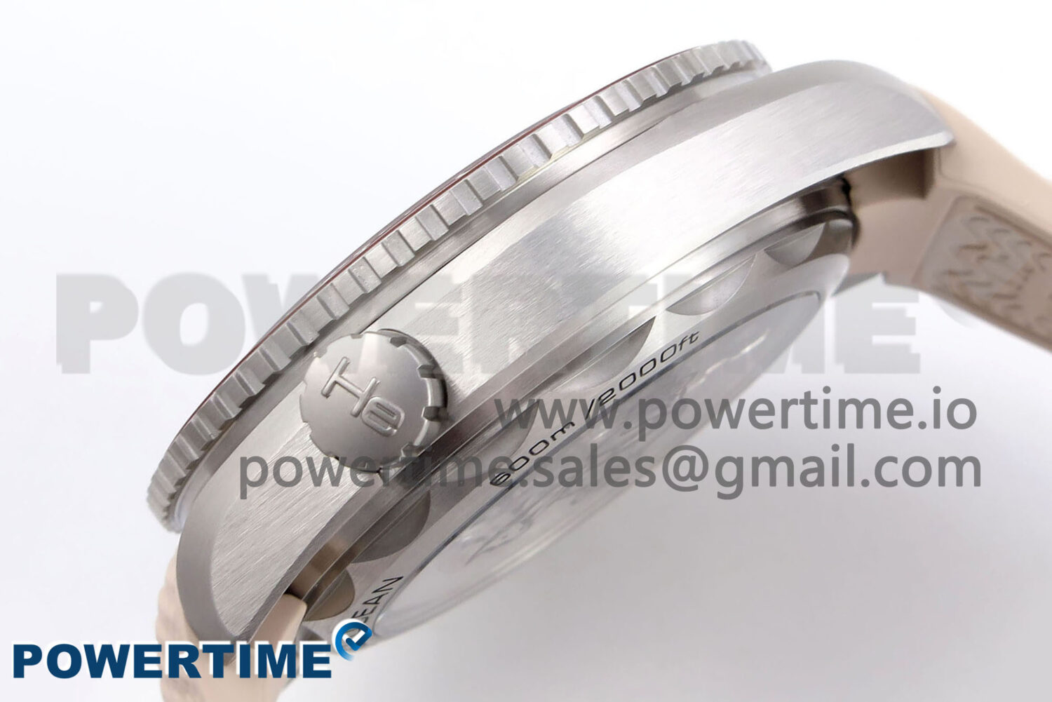 Planet Ocean 43.5mm SS VSF 1:1 Best Edition Brown Bezel Sand Dial on Sand Rubber Strap A8900 Super Clone - Image 6