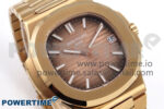 Nautilus 5711/1R RG 3KF 1:1 Best Edition Brown Textured Dial on RG Bracelet A324 Super Clone V2 - Image 2