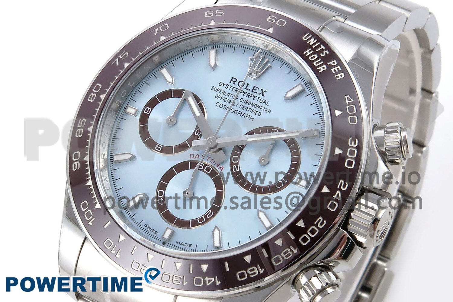 Daytona 126506 APSF 1:1 Best Edition Ice Blue Dial Lume Marker on SS Braclet SH4131 - Image 2