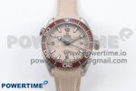 Planet Ocean 43.5mm SS VSF 1:1 Best Edition Brown Bezel Sand Dial on Sand Rubber Strap A8900 Super Clone