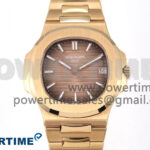 Nautilus 5711/1R RG 3KF 1:1 Best Edition Brown Textured Dial on RG Bracelet A324 Super Clone V2