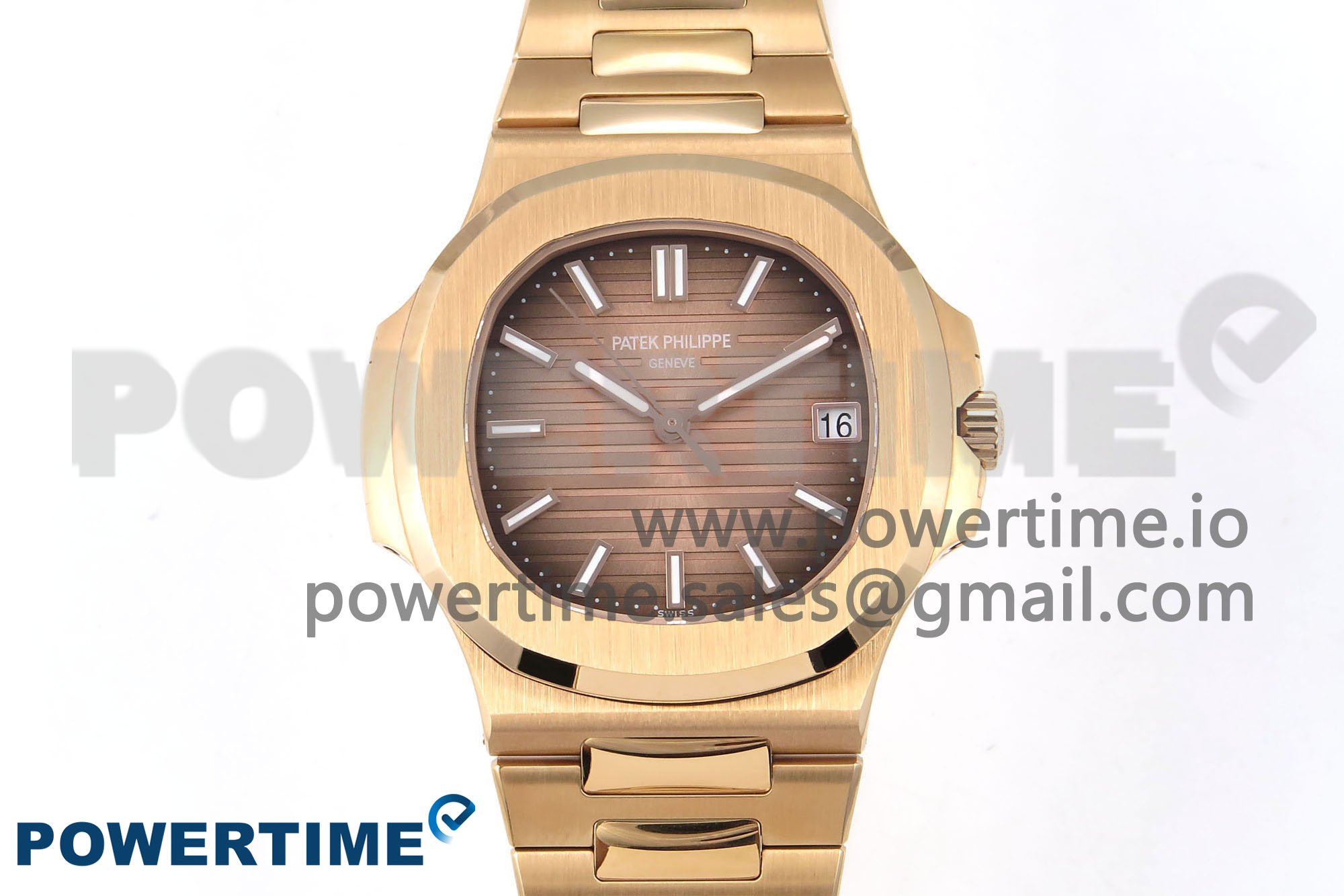IMG_0126 Nautilus 5711/1R RG 3KF 1:1 Best Edition Brown Textured Dial on RG Bracelet A324 Super Clone V2 - Image 1