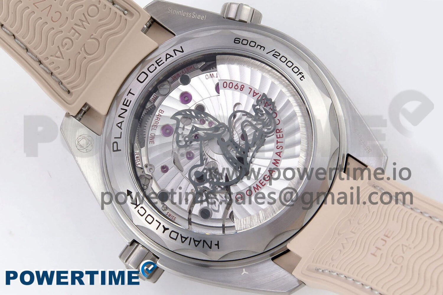 Planet Ocean 43.5mm SS VSF 1:1 Best Edition Brown Bezel Sand Dial on Sand Rubber Strap A8900 Super Clone - Image 8