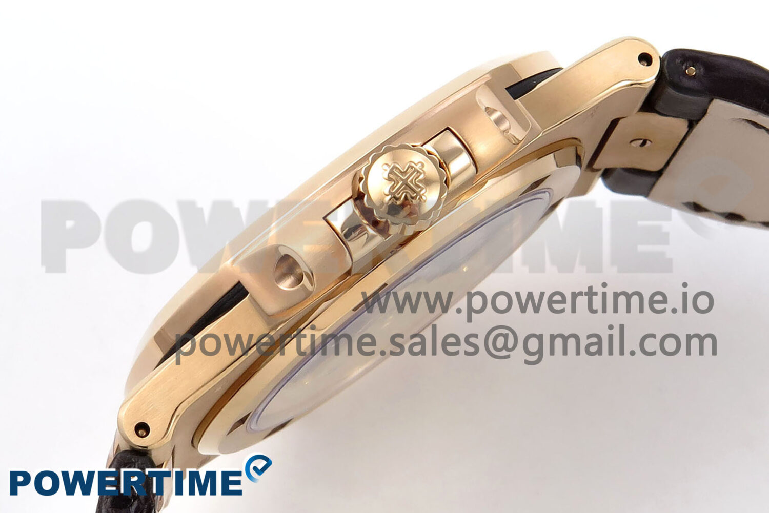 Nautilus 5711/1R RG 3KF 1:1 Best Edition Brown Textured Dial on Brown Leather Strap A324 Super Clone V2 - Image 4