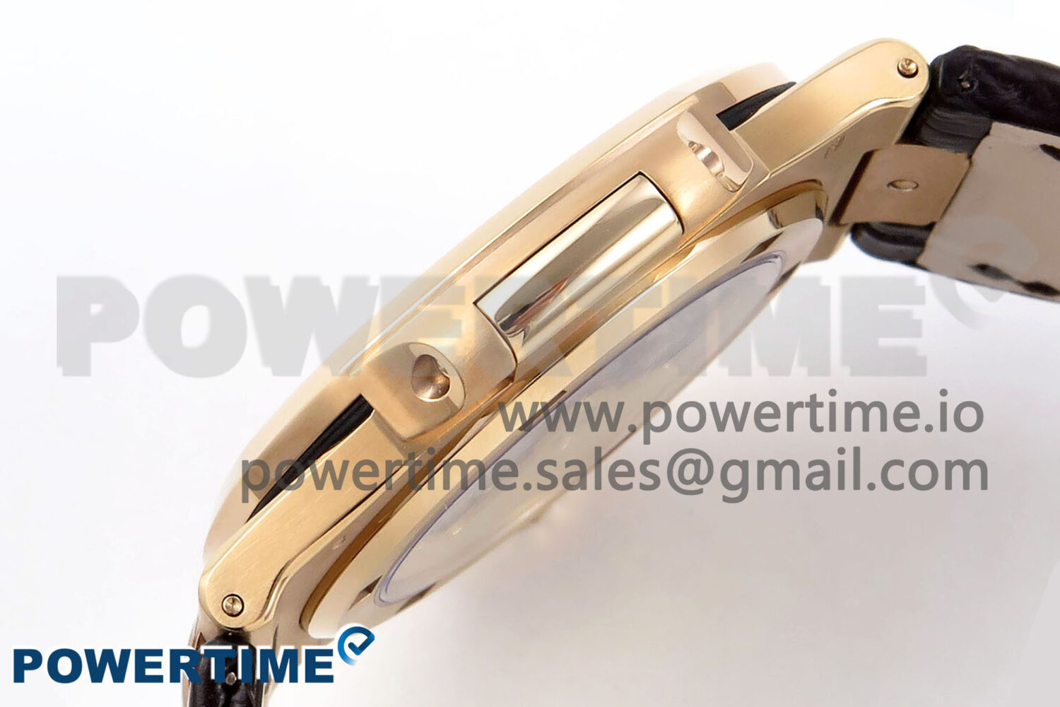 Nautilus 5711/1R RG 3KF 1:1 Best Edition Brown Textured Dial on Brown Leather Strap A324 Super Clone V2 - Image 5