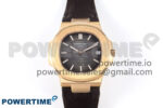 Nautilus 5711/1R RG 3KF 1:1 Best Edition Brown Textured Dial on Brown Leather Strap A324 Super Clone V2
